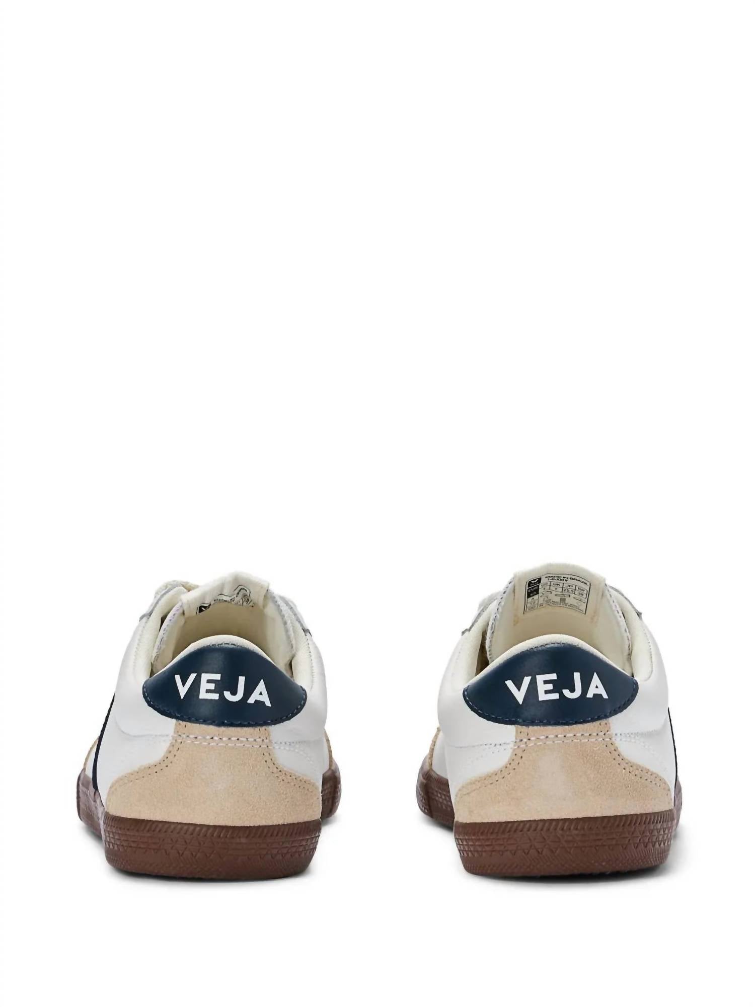 Veja - Women's Volley Leather Shoes - shoes - sneakers - white