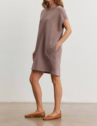 Velvet By Graham & Spencer - Litta Mini Dress - brown - clothing - cotton