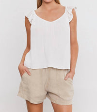 Velvet By Graham & Spencer - Stella Tank Top - clothing - cotton - solid