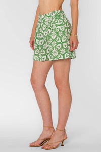 Velvet Heart - Geo Shorts - clothing - floral - green