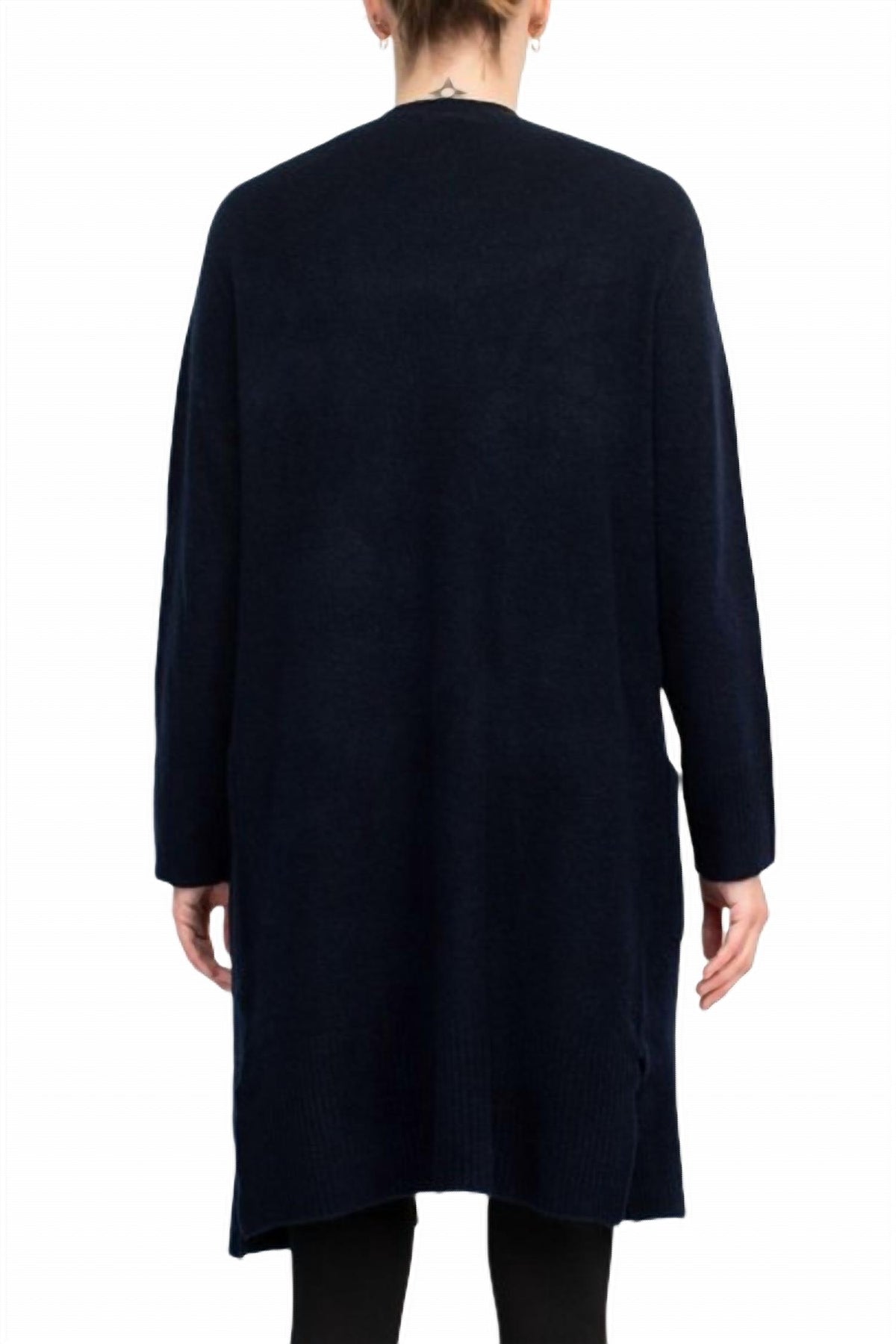 Velvet Heart - Open Front Cardigan With Pockets