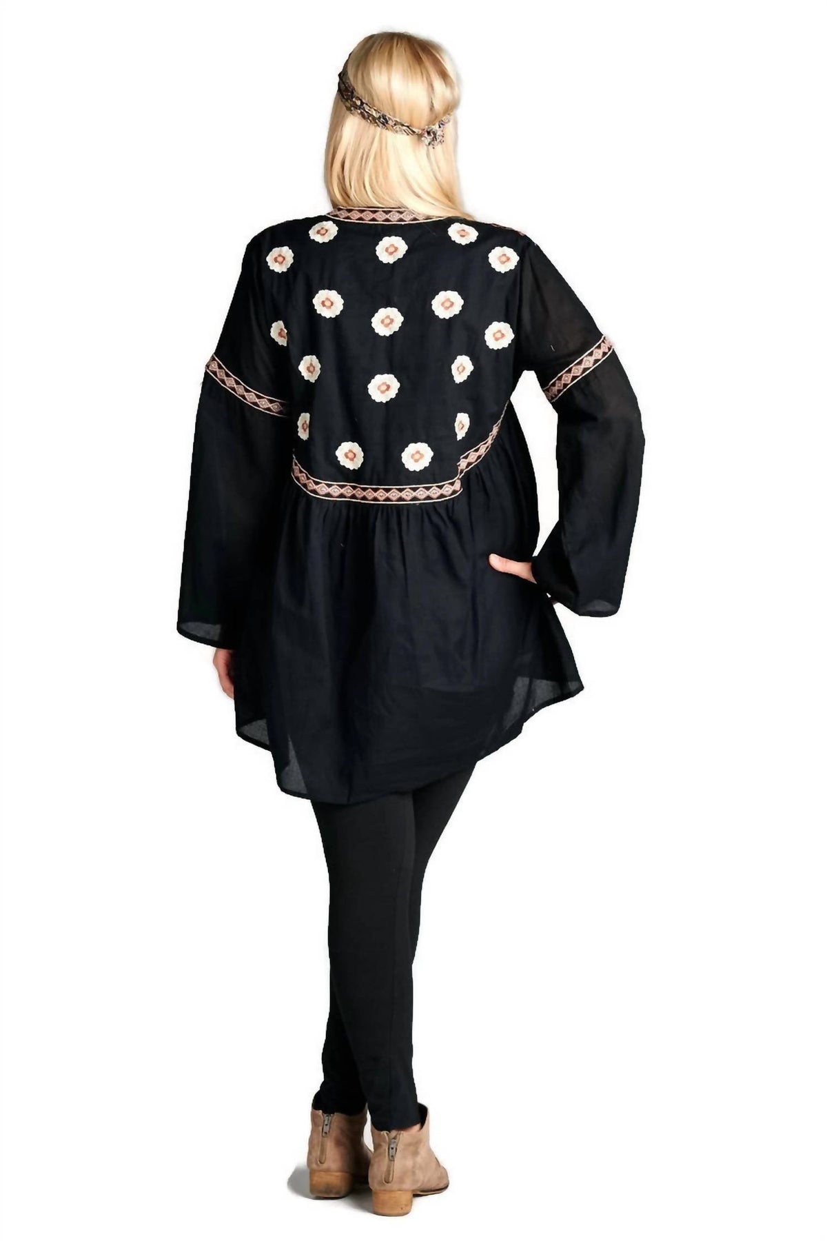 Velzera - Button Down Embroidered Shirt