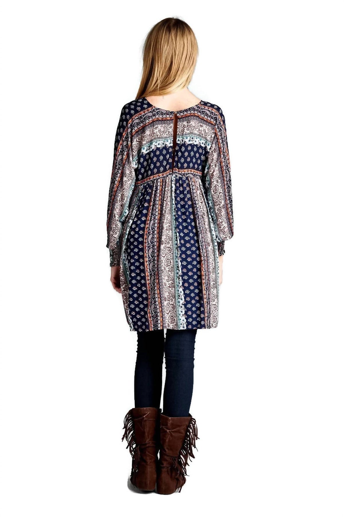 Velzera - Paisley Baby Doll Tunic