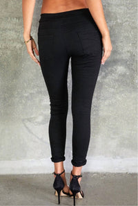 Venti6 - Star Studded Crinkle Jogger - black - clothing - joggers