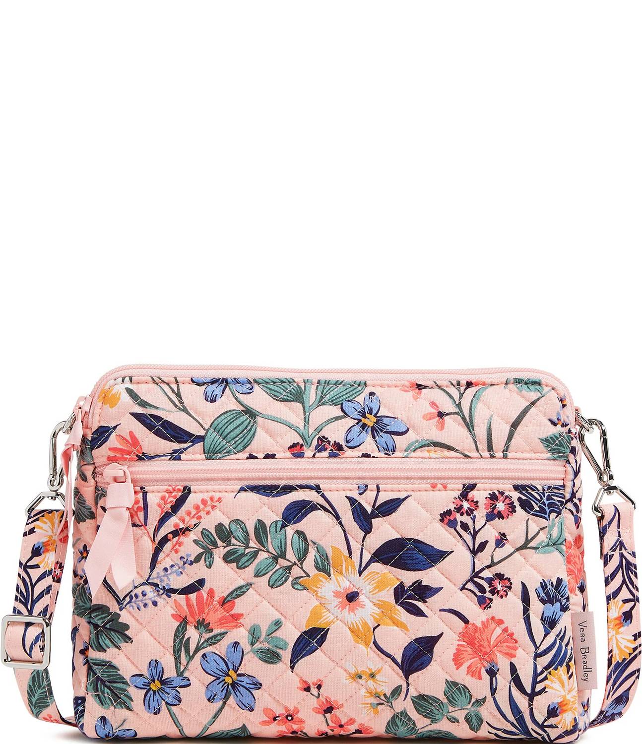 Vera Bradley - Women's Triple Compartment Crossbody Bag - bags - beige - cotton