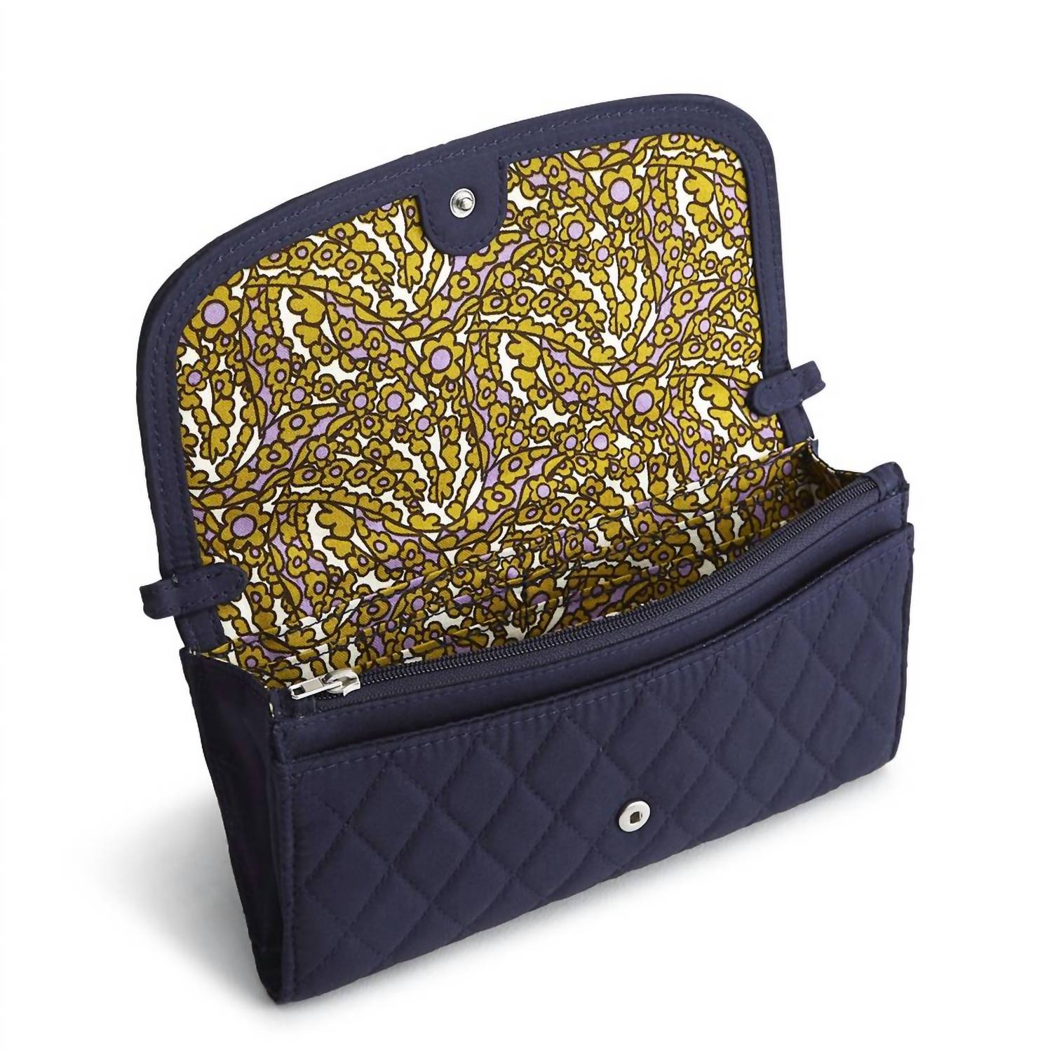 Vera Bradley - Women's Wildwood Wallet Crossbody Bag - bags - blue - crossbody - bags