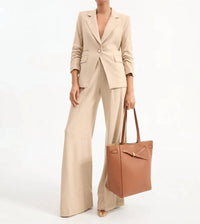 Veronica Beard - Battista Dickey Blazer Jacket - beige - blazers - clothing