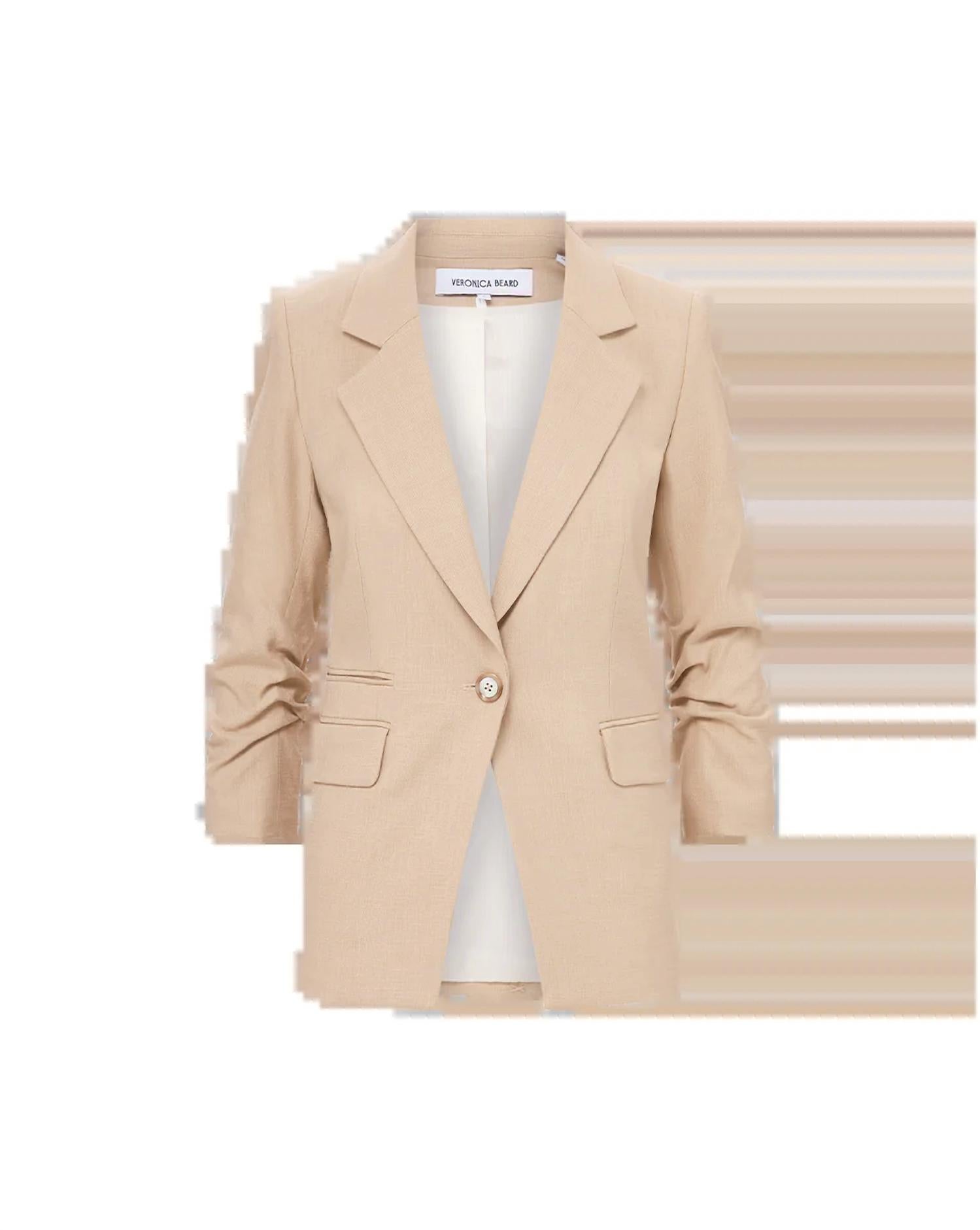 Veronica Beard - Battista Dickey Blazer Jacket - beige - blazers - clothing