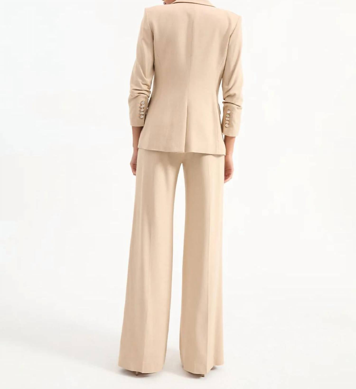 Veronica Beard - Battista Dickey Blazer Jacket - beige - blazers - clothing