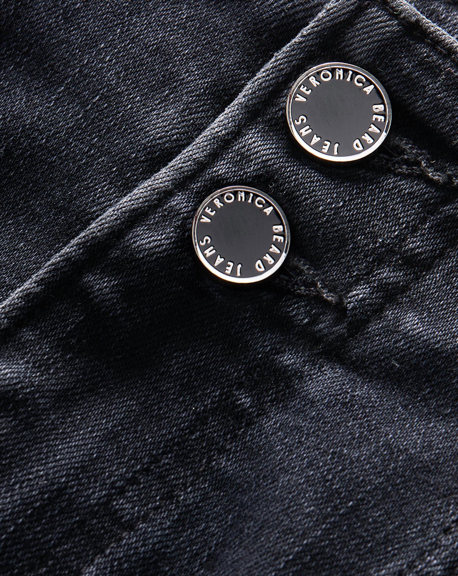 Veronica Beard - Carson Ankle Flare Jeans - black - clothing - cotton - blend