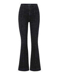 Veronica Beard - Carson Ankle Flare Jeans - black - clothing - cotton - blend