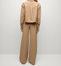 Veronica Beard - Colvin Top - blouses - brown - clothing