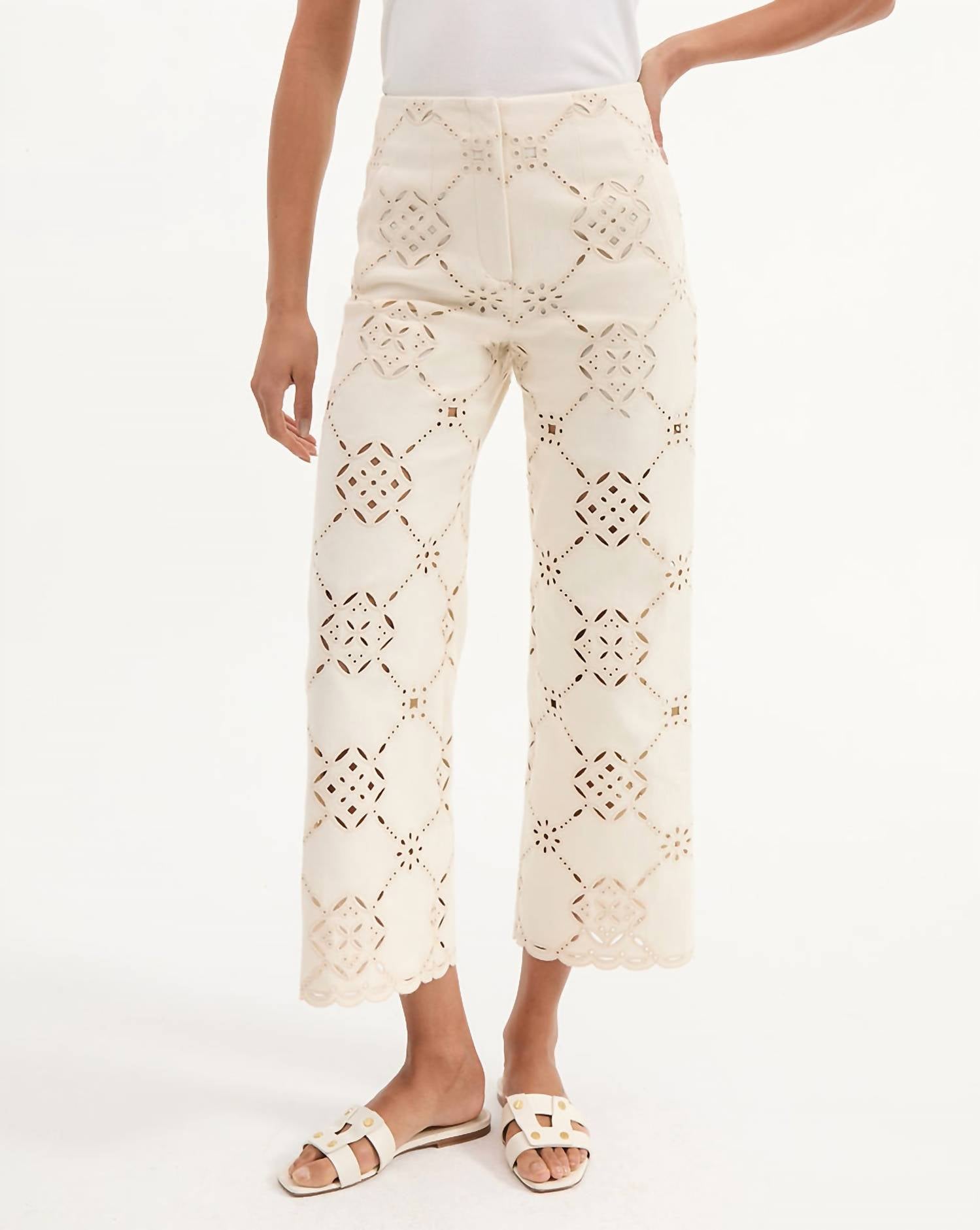 Veronica Beard - Dova Pant - ankle - clothing - cotton - blend