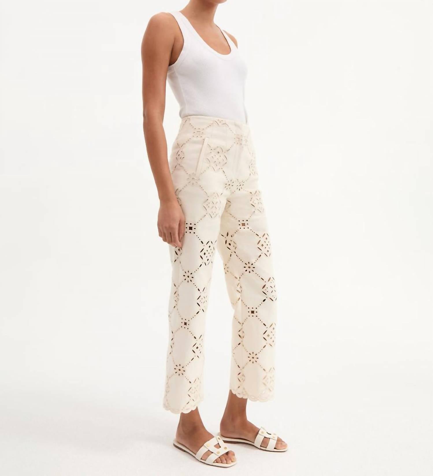 Veronica Beard - Dova Pant - ankle - clothing - cotton - blend