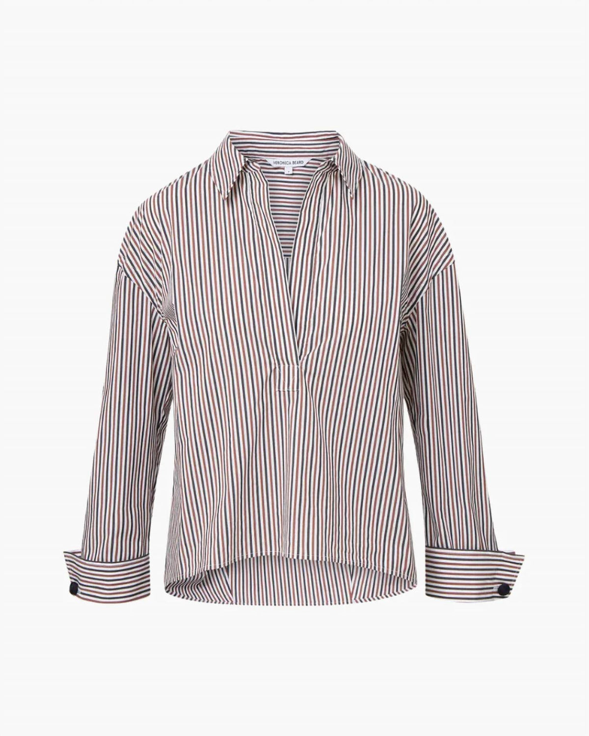 Veronica Beard - Drayond Striped Cuff Sleeve Shirt