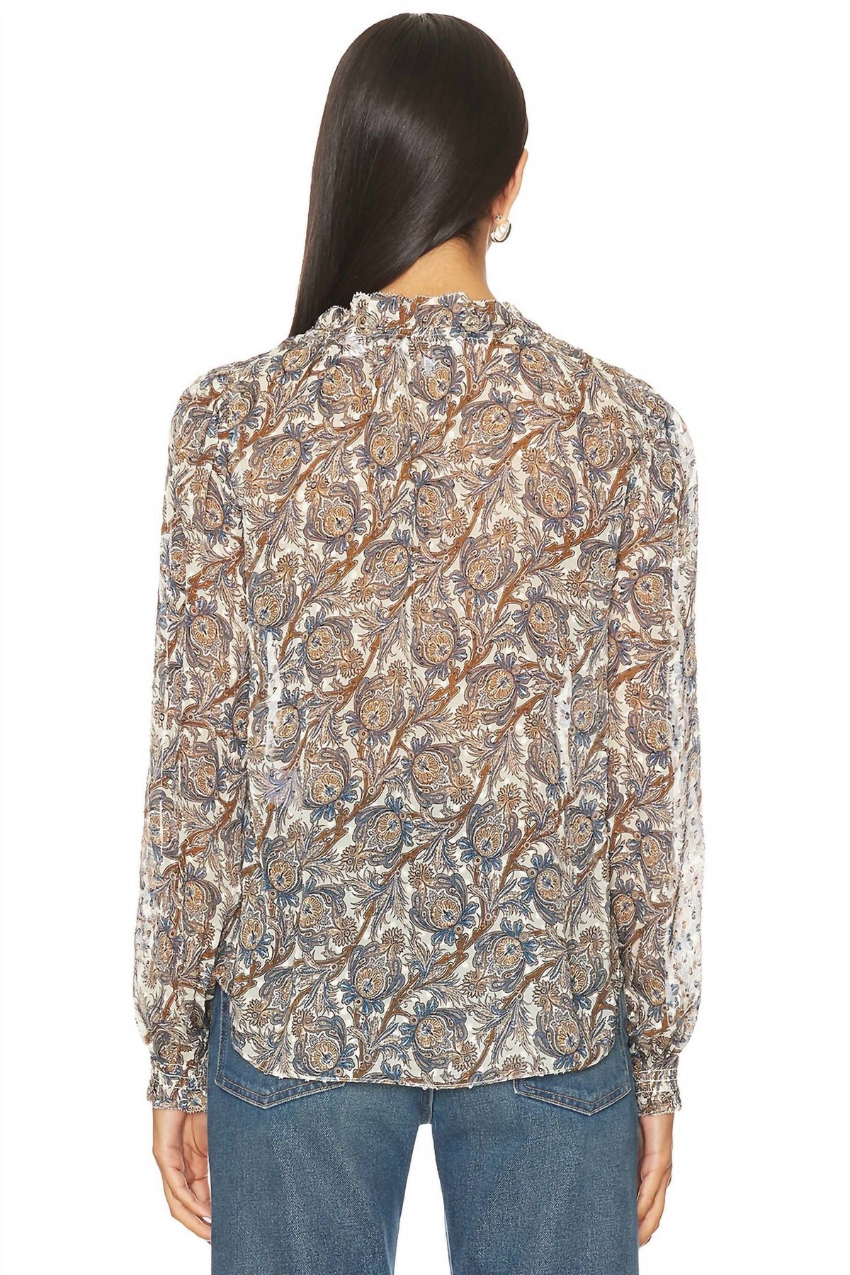 Veronica Beard - Hickory Long Sleeve Blouse