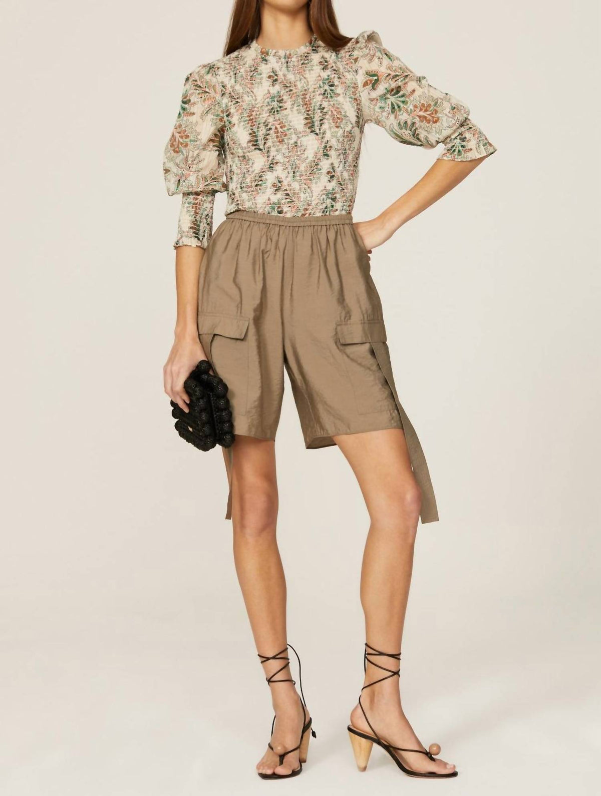 Veronica Beard - Kali Floral Smocked Top