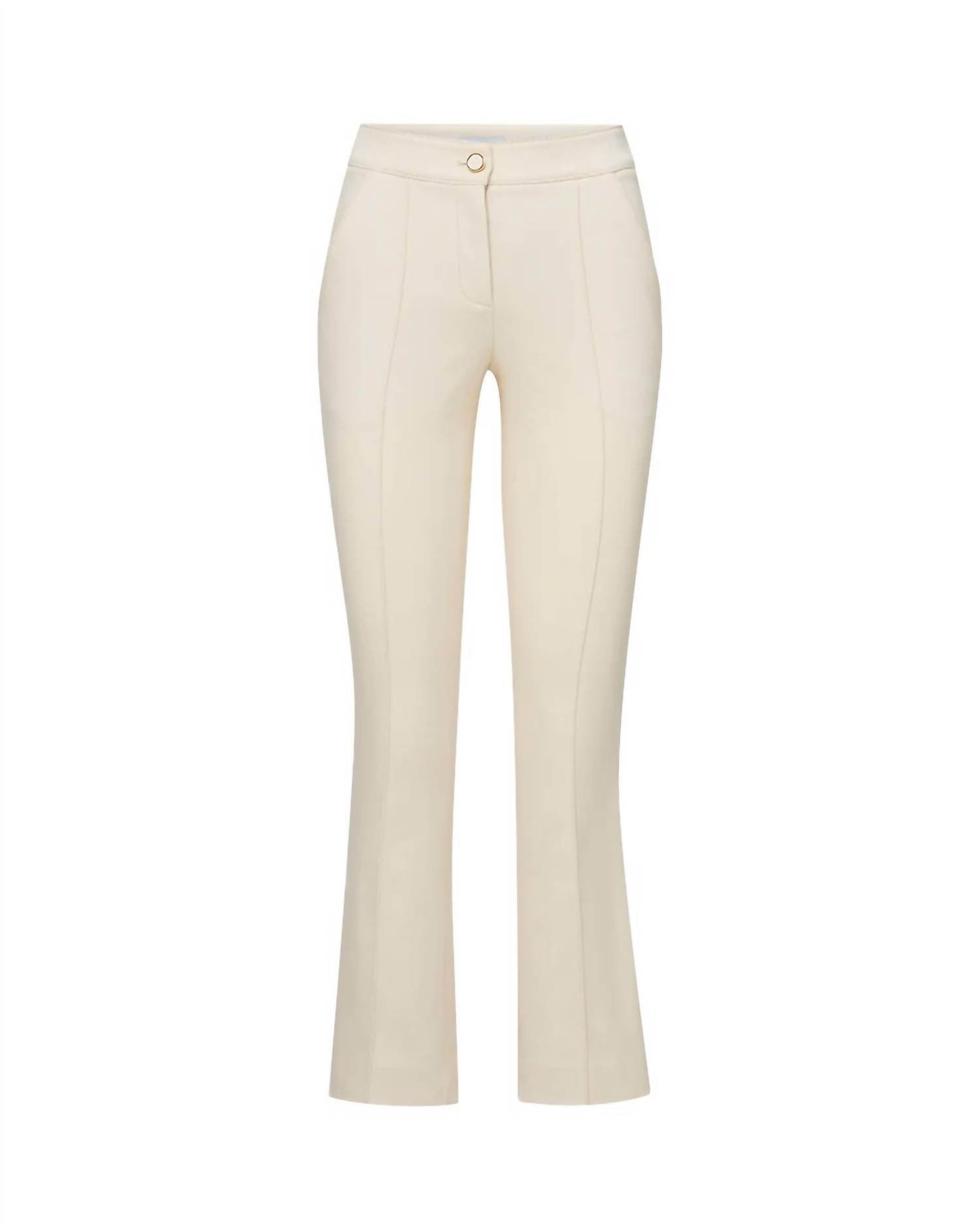 Veronica Beard - Kimra Flare Leg Pants - ankle - beige - clothing