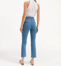 Veronica Beard - Kimra Pant - ankle - blue - clothing