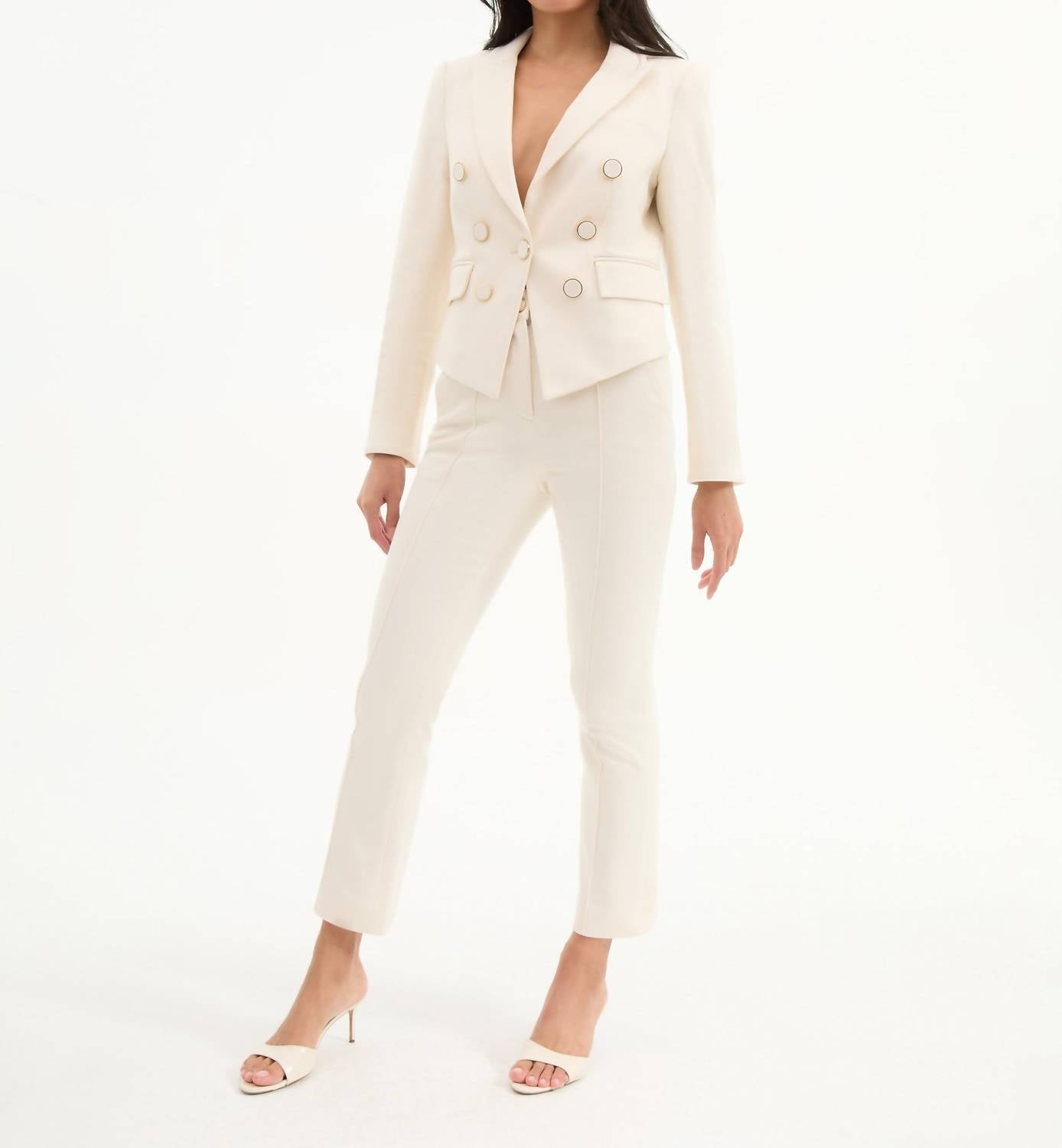 Veronica Beard - Kimra Pant - ankle - clothing - cotton - blend