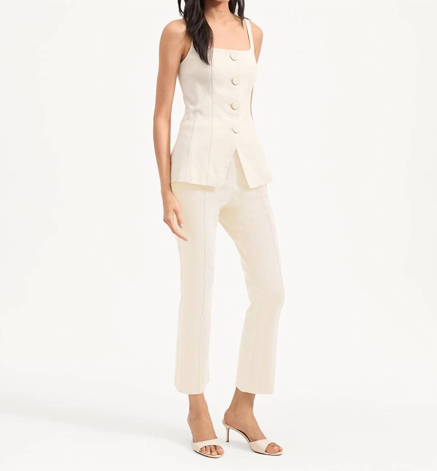 Veronica Beard - Kimra Pant - ankle - clothing - cotton - blend