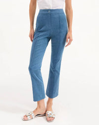 Veronica Beard - Kimra Pant - ankle - blue - clothing