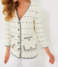 Veronica Beard - KNIT JACKET WITH SEQUIN - blazers - clothing - jackets