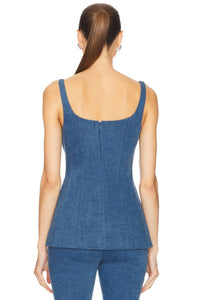 Veronica Beard - Liana Top - blouses - blue - clothing
