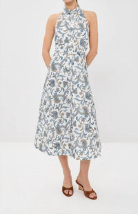 Veronica Beard - Mackey Paisley Halter Midi Dress