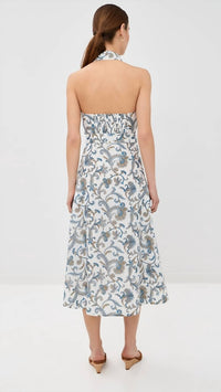 Veronica Beard - Mackey Paisley Halter Midi Dress