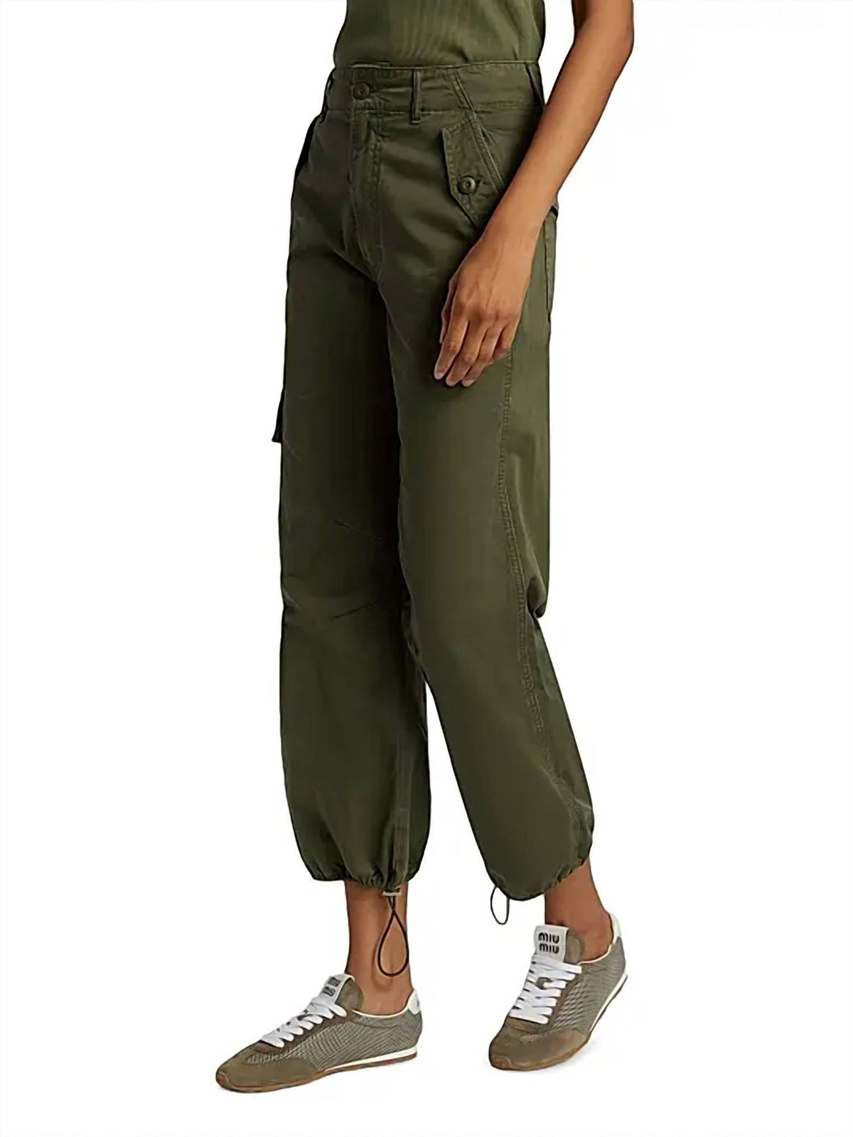 Veronica Beard - Mandy Cotton Crop Parachute Pants