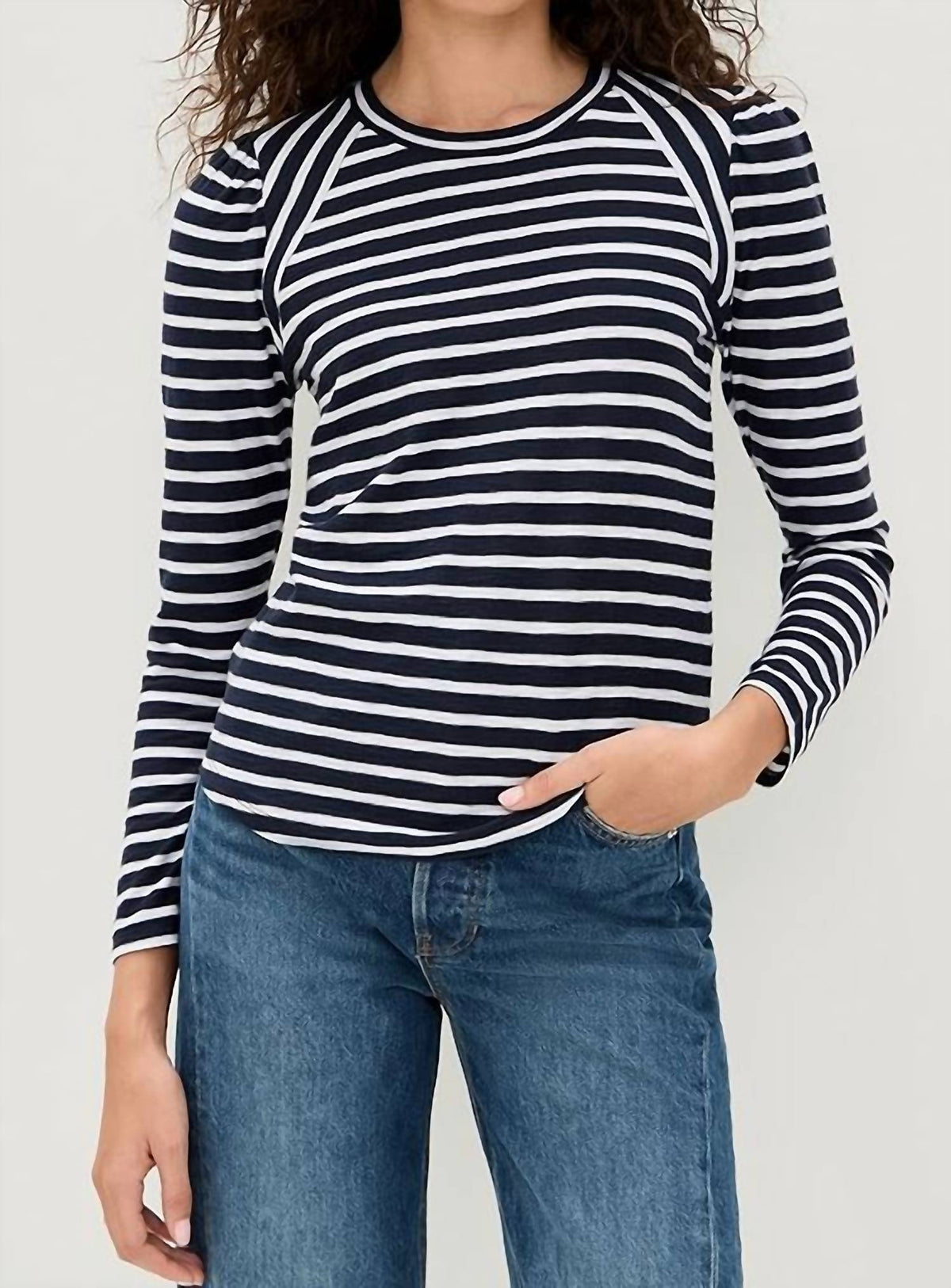 Veronica Beard - Mason Baseball Long Sleeve Tee