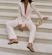 Veronica Beard - Ronin Wide - leg Pant - clothing - pants - pink