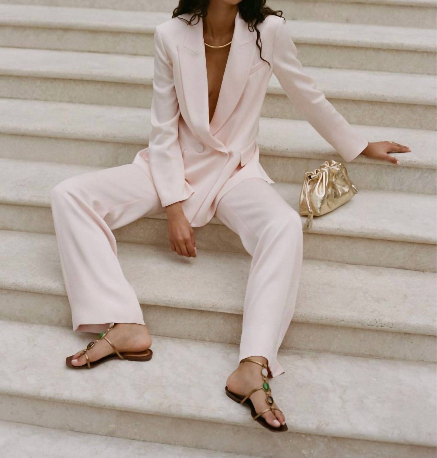 Veronica Beard - Ronin Wide - leg Pant - clothing - pants - pink