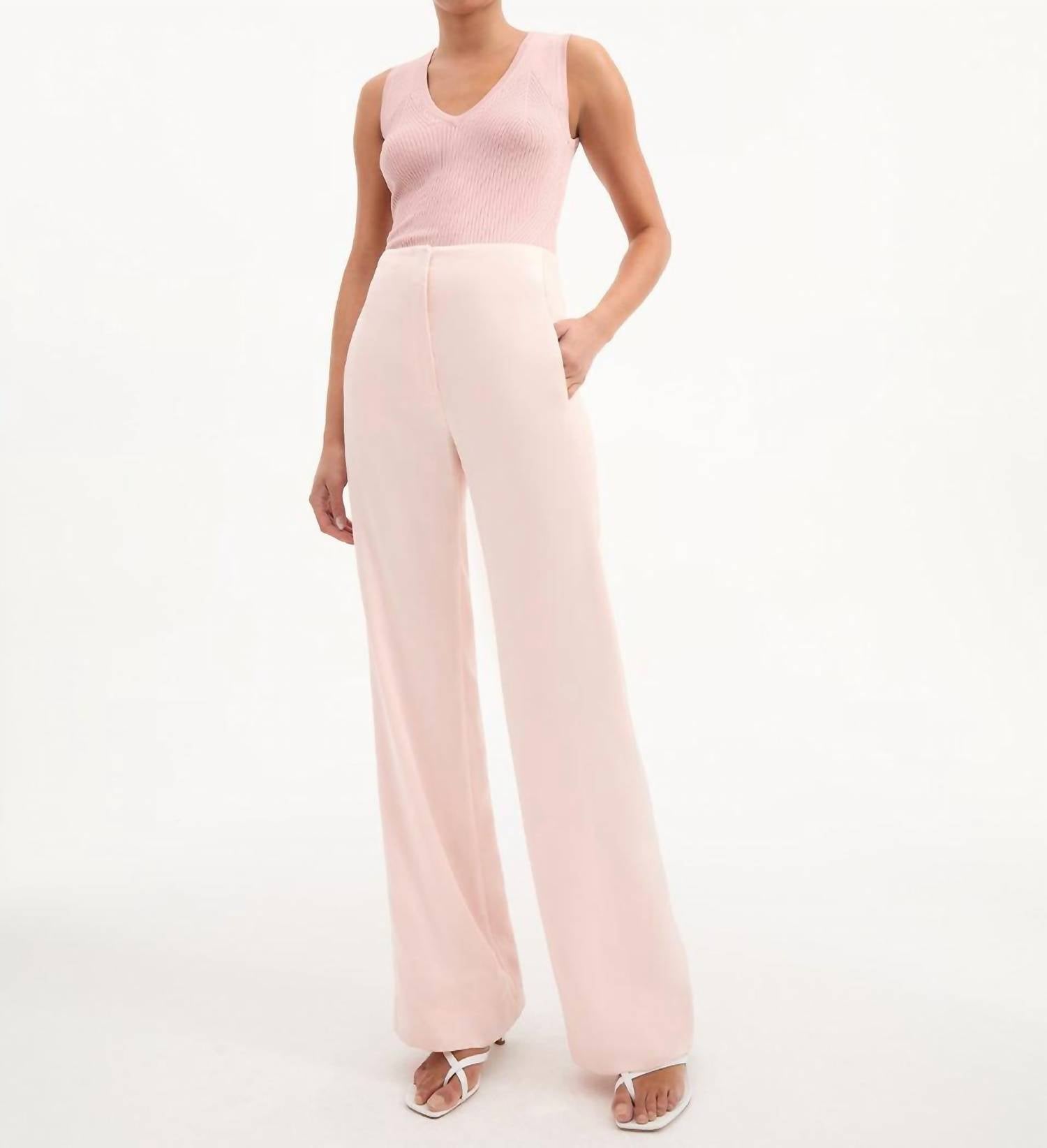 Veronica Beard - Ronin Wide - leg Pant - clothing - pants - pink
