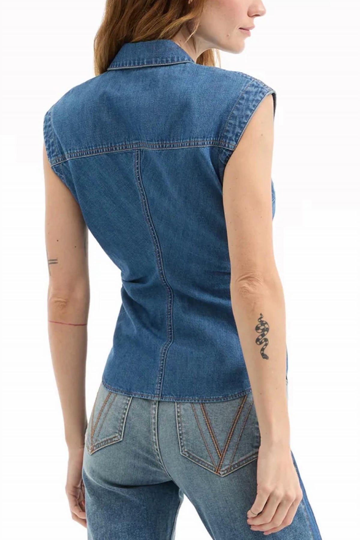 Veronica Beard - Sera Denim Button-down Shirt