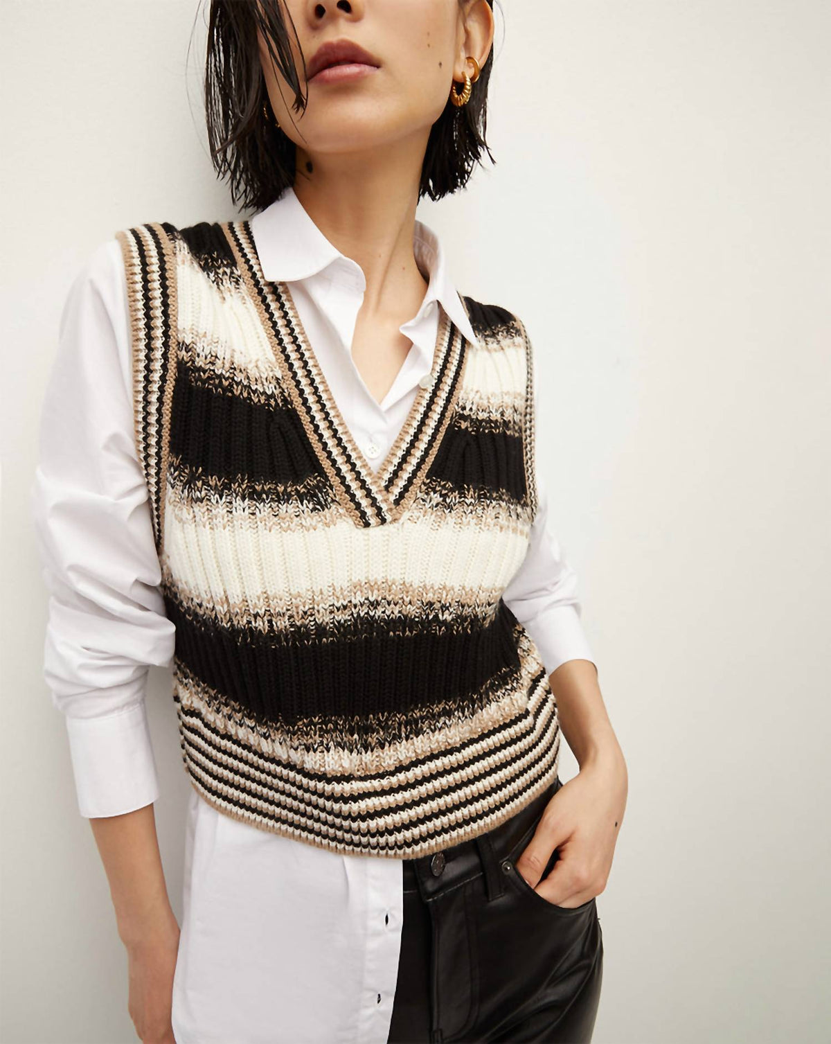 Veronica Beard - Spear Mixed Media Vest