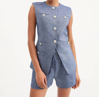 Veronica Beard - Tamara Linen Vest