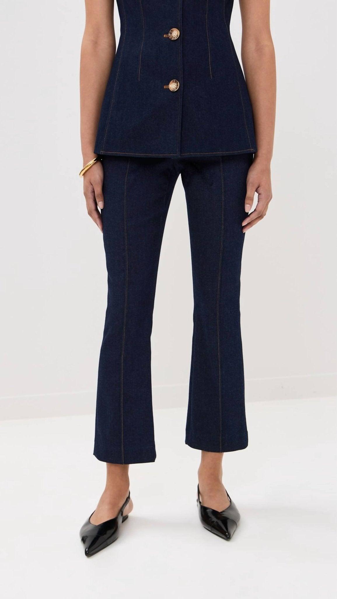 Veronica Beard - Tani Pant - ankle - blue - clothing