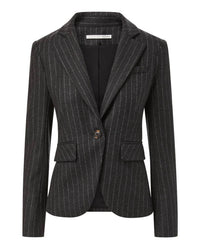 Veronica Beard - Tyra Pinstriped Dickey Jacket