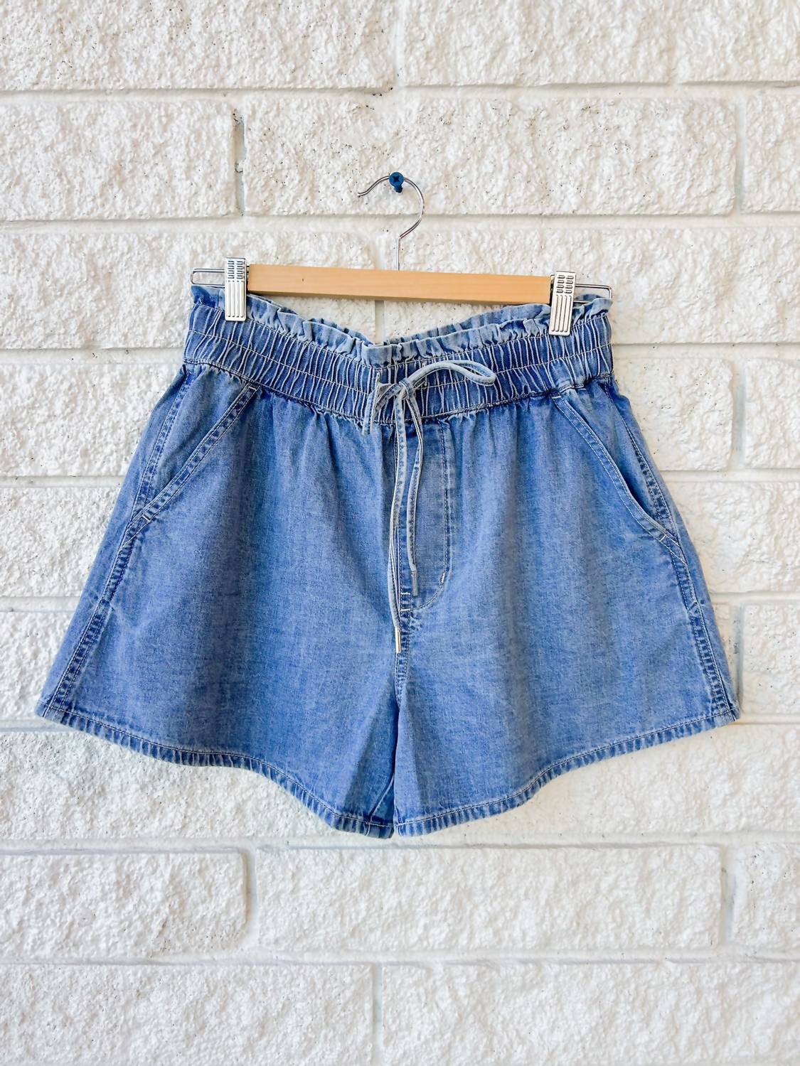 Veronica Beard - Wilder Short - blue - clothing - cotton