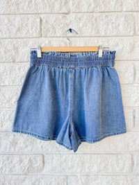 Veronica Beard - Wilder Short - blue - clothing - cotton