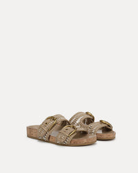Veronica Beard - Women's Prue Woven Two Strap Sandals