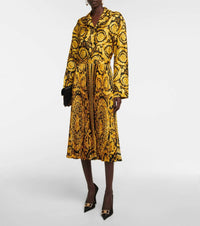 Versace - Barocco Pleated Midi Skirt