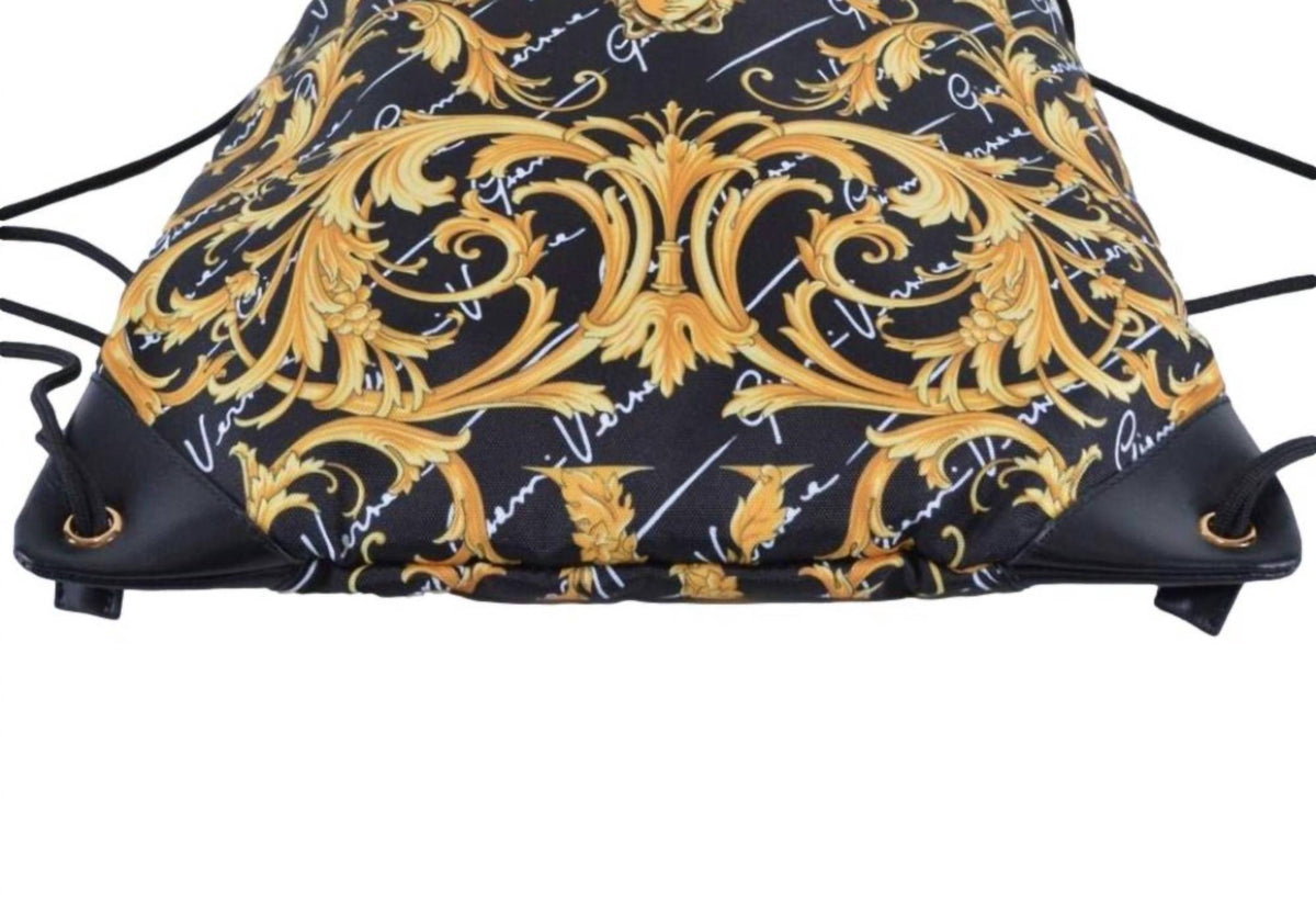 Versace - Women's Nylon Barocco Signature Print Drawstring Backpack