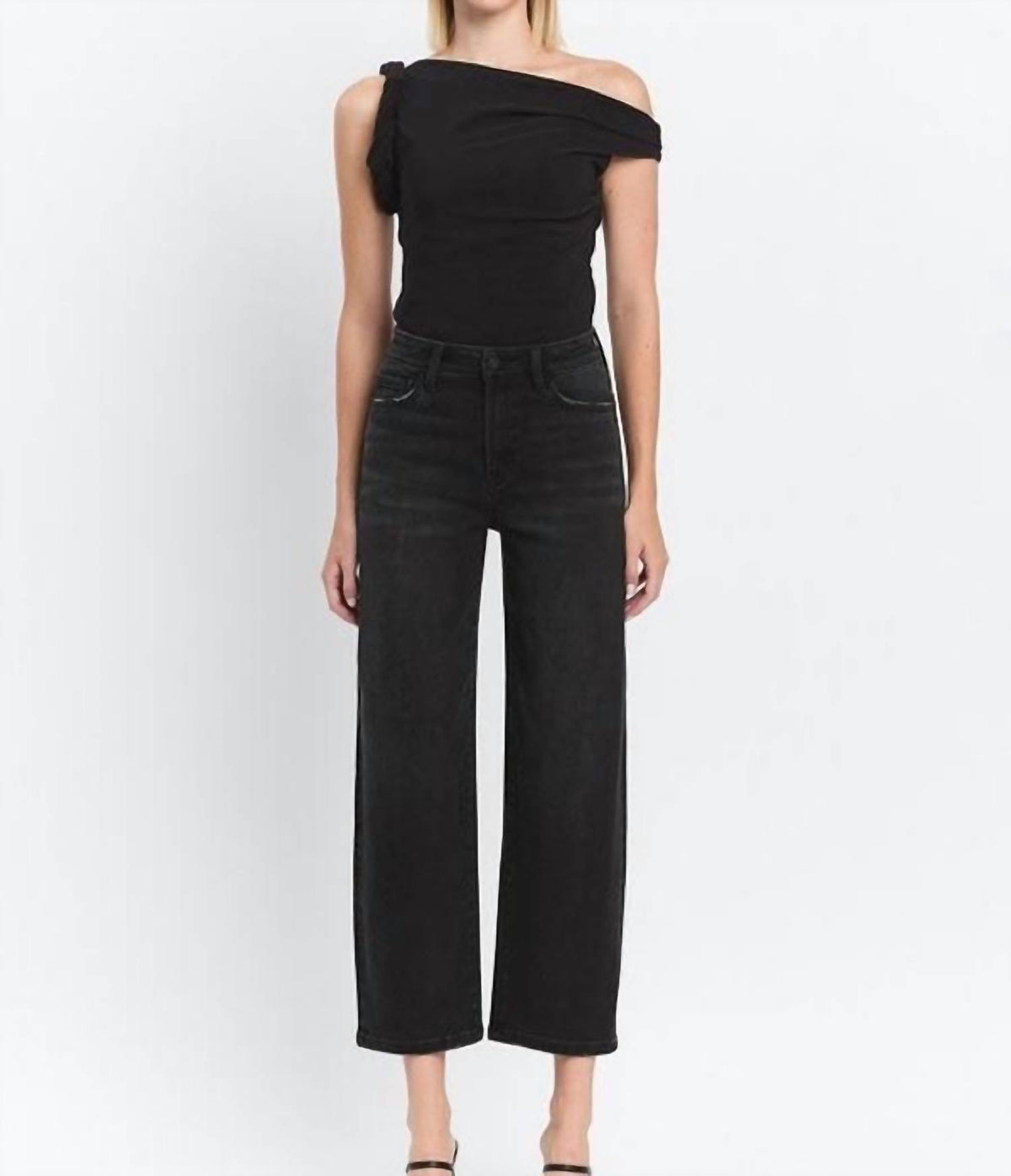 Vervet By Flying Monkey - Amelia High Rise Barrel Jeans