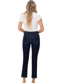 Vervet By Flying Monkey - Brea Ankle Slim Straight Jeans - Plus - ankle - blue - clothing