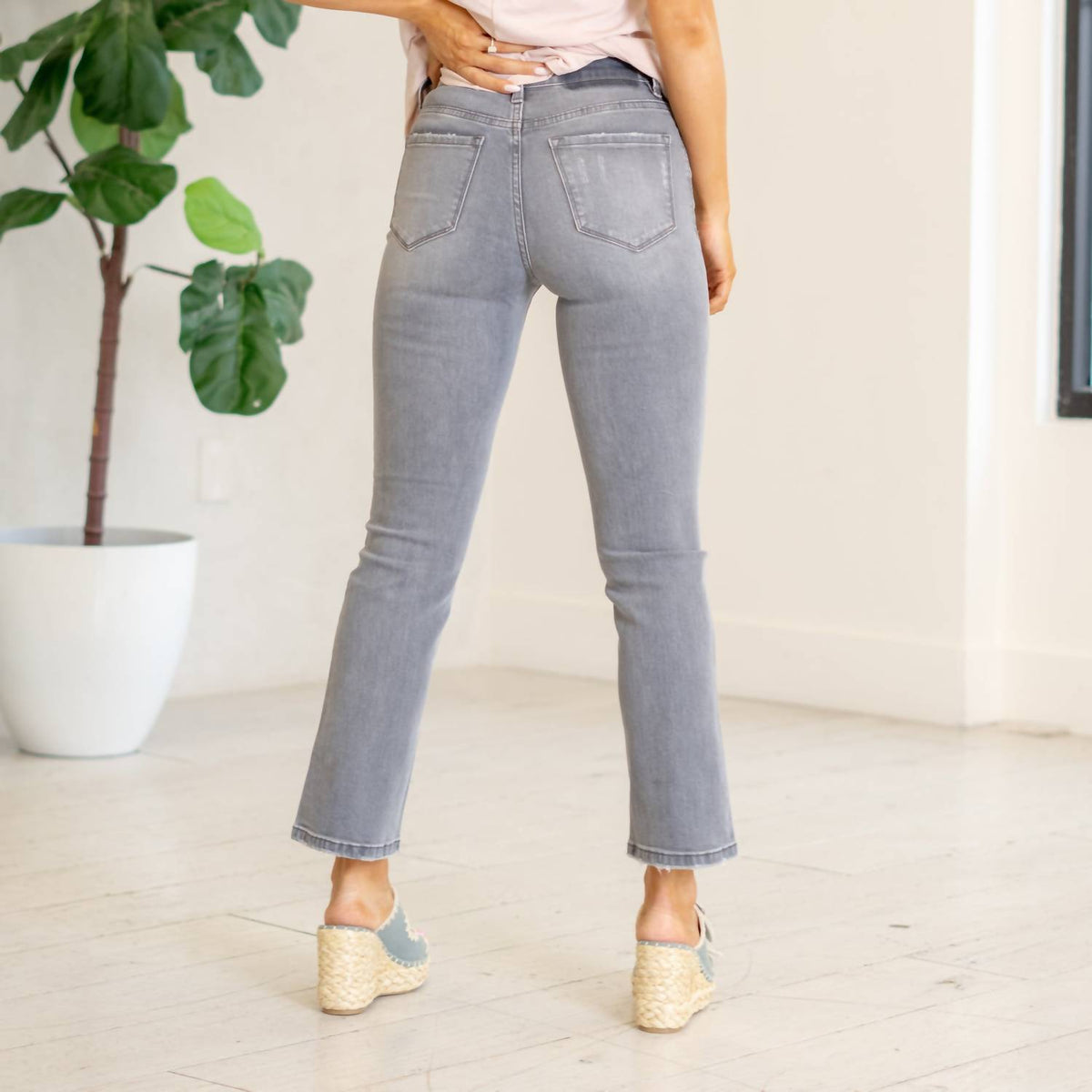 Vervet By Flying Monkey - Dive High Rise Ankle Boot Cut Jean