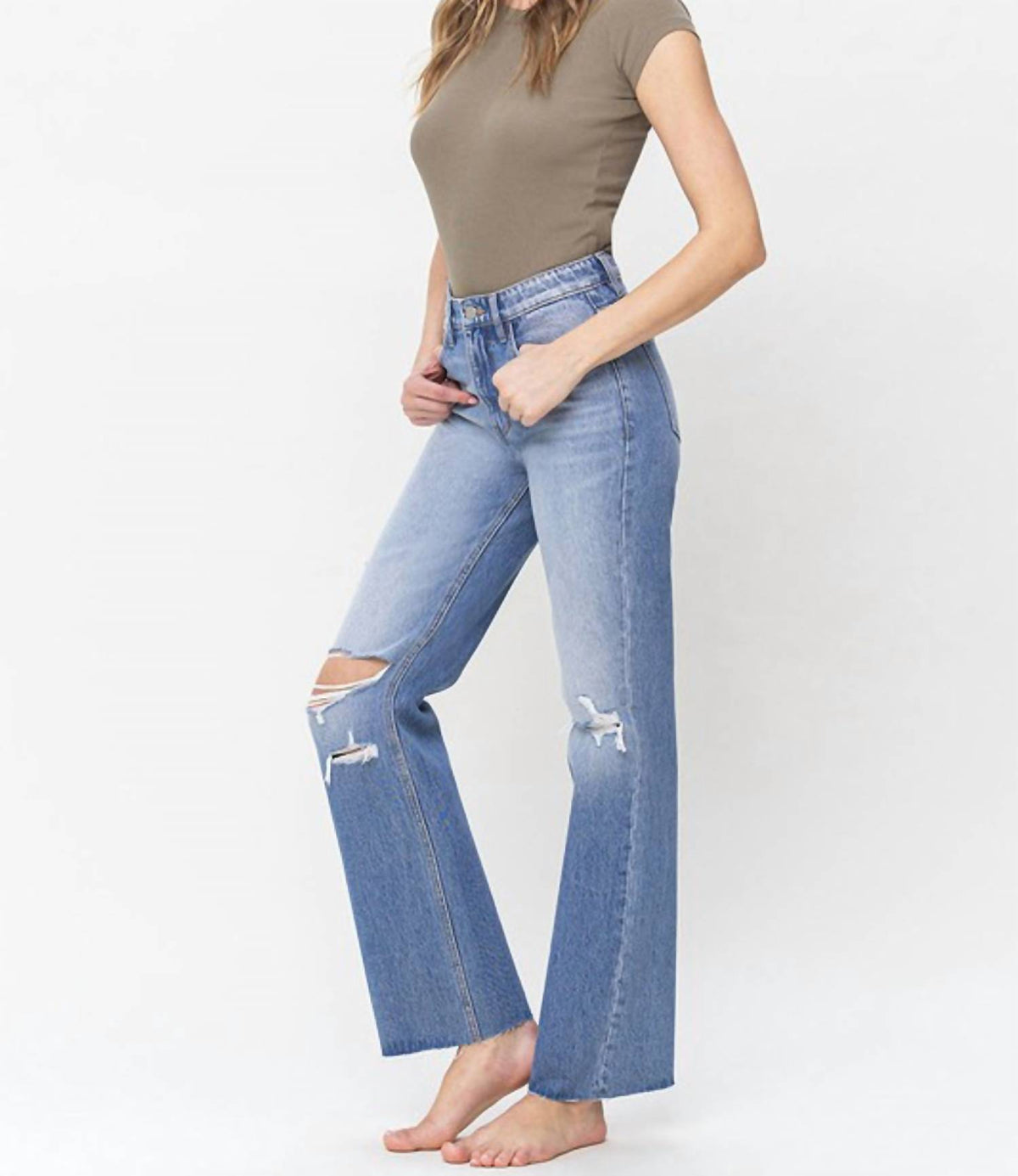 Vervet By Flying Monkey - High Rise 90's Dad Jeans
