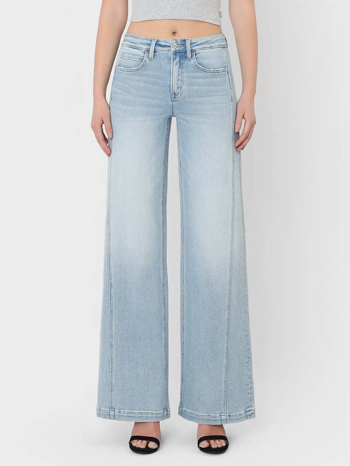 Vervet By Flying Monkey - Panel Wide Leg Jeans